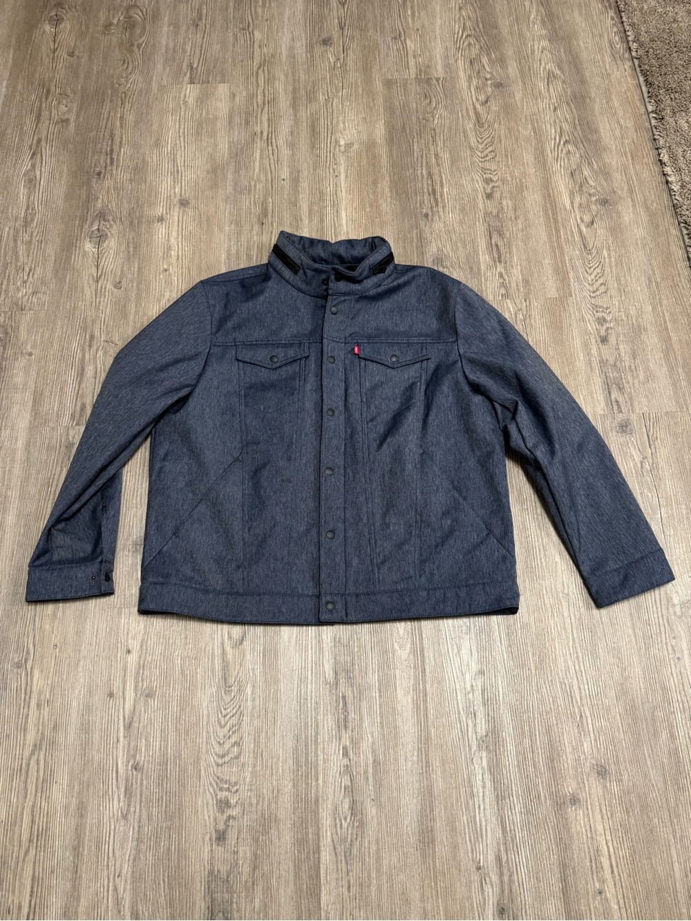 LEVIS Mens XXL Soft Shell Trucker JacketLined  Breathable Water Resistant Hood